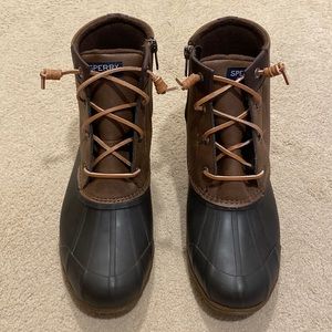 NIB Sperry 9 Brown Duck Boots